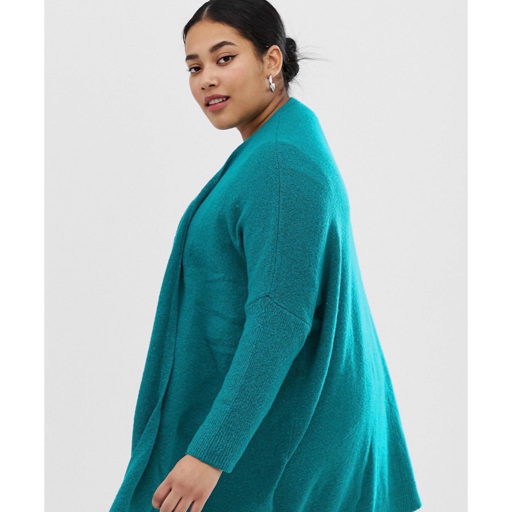 Jade Green Eco Oversized Cardigan Brand New